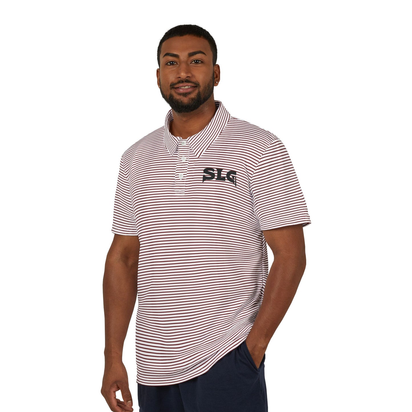 South Striped Tailgater SLG Polo